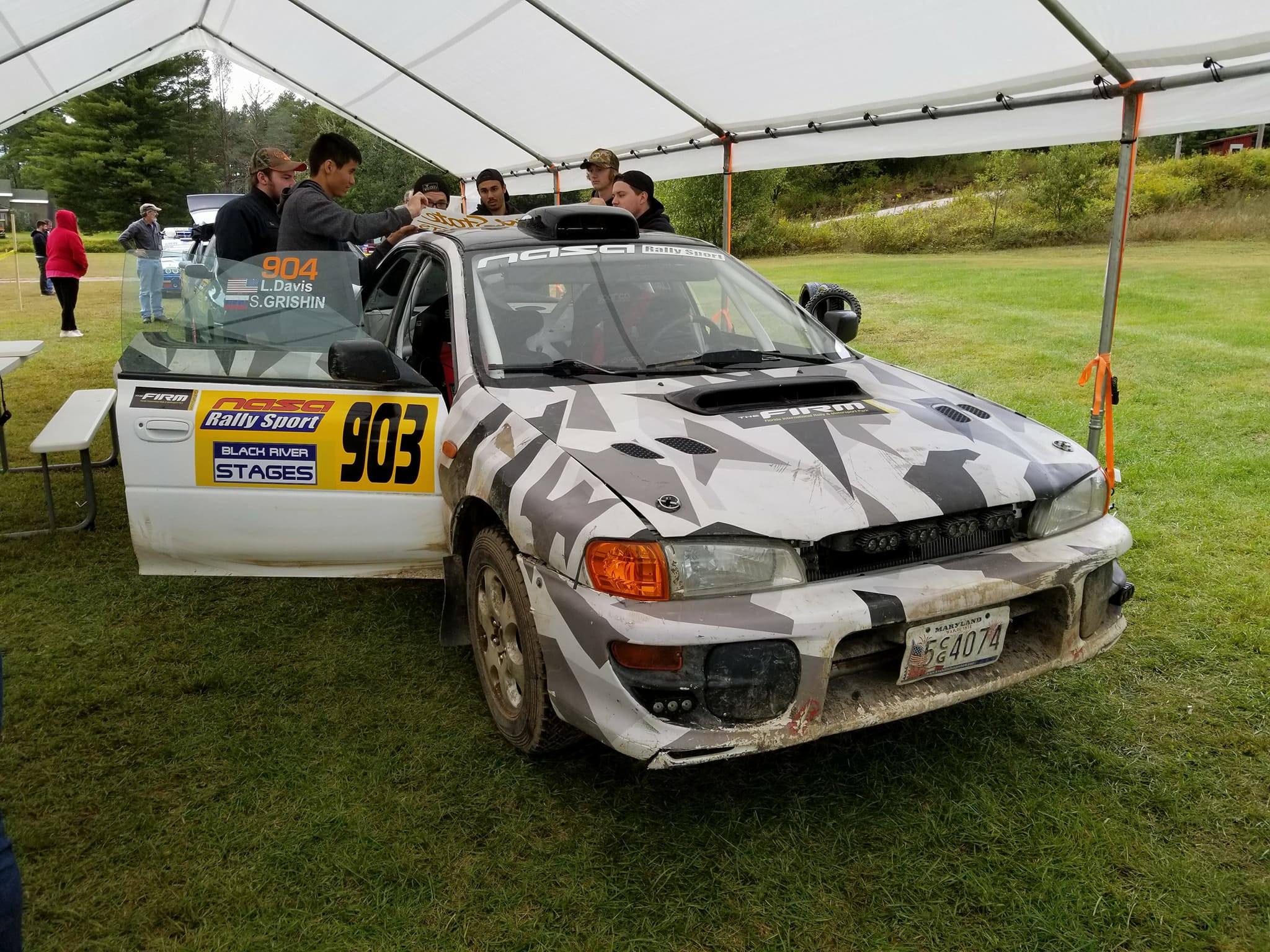 Rally Car at Tech Inspection