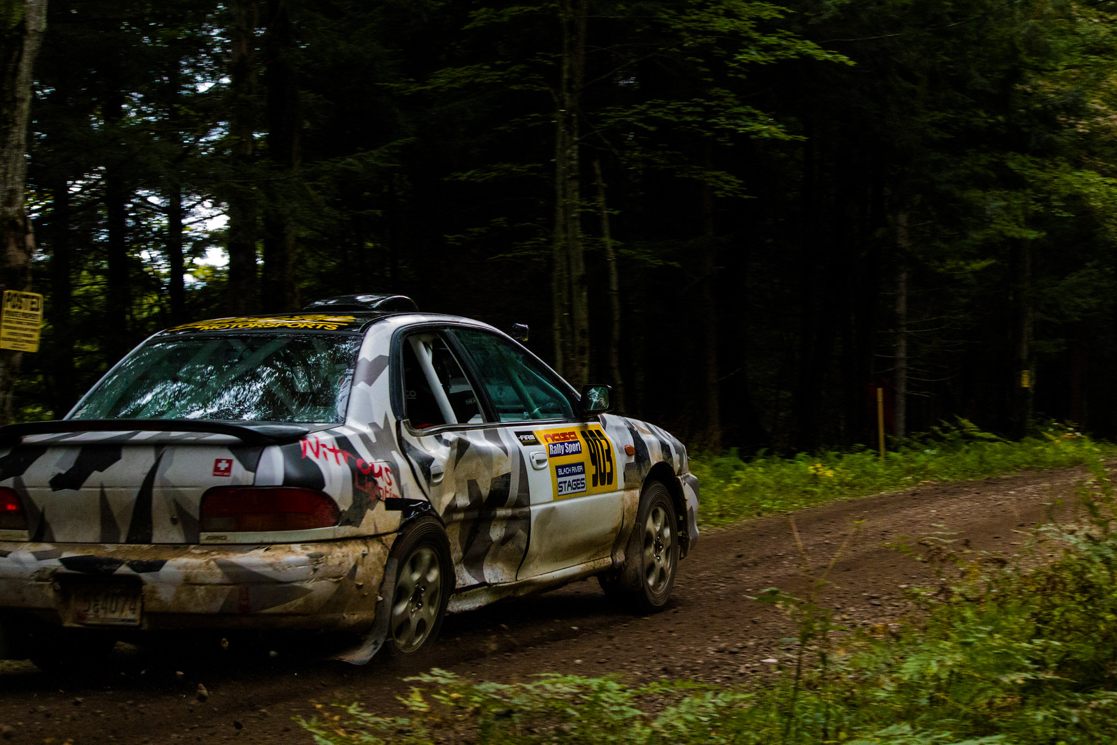 Wrecked Rally Car Racing