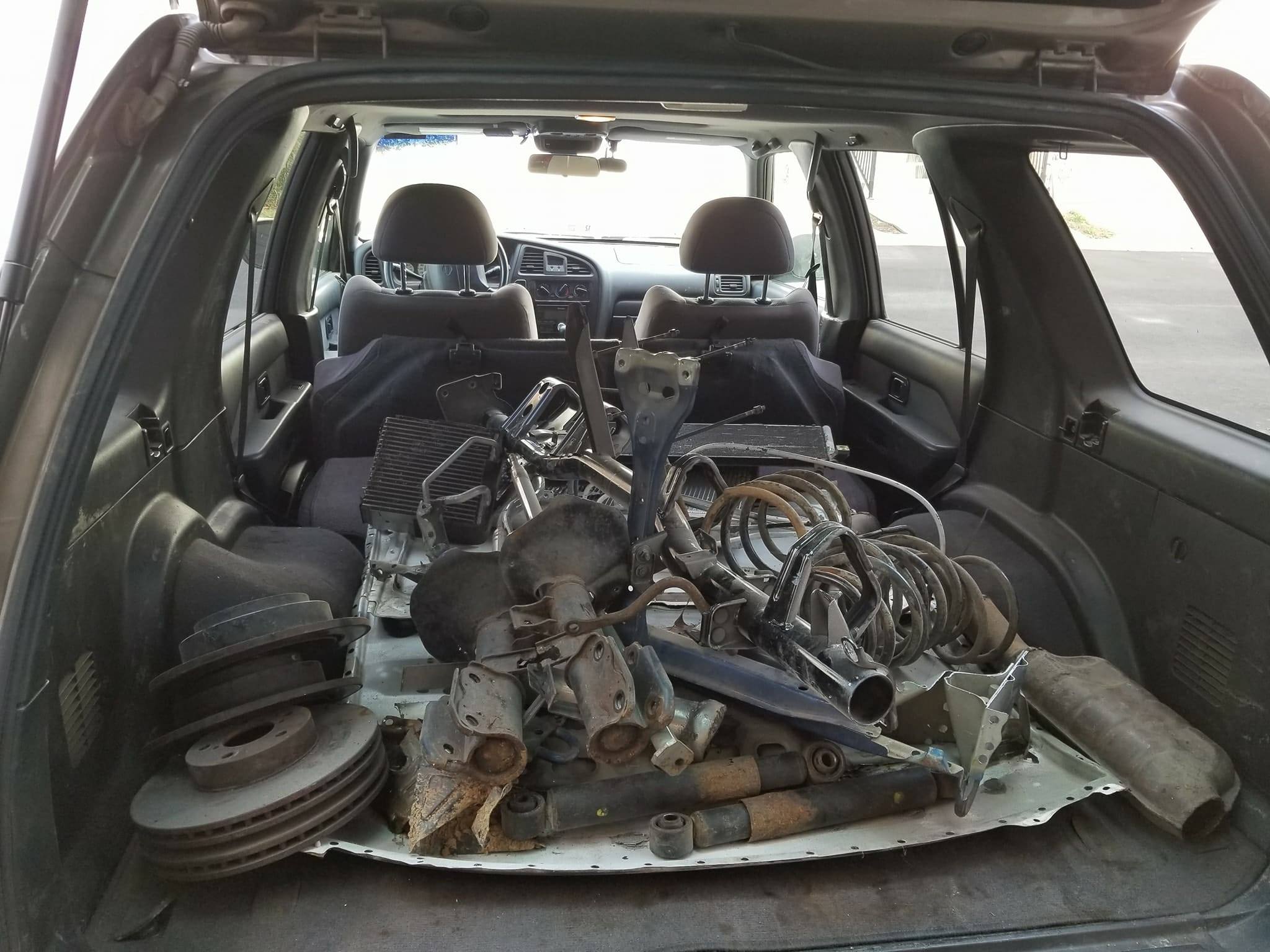 Car Parts in SUV